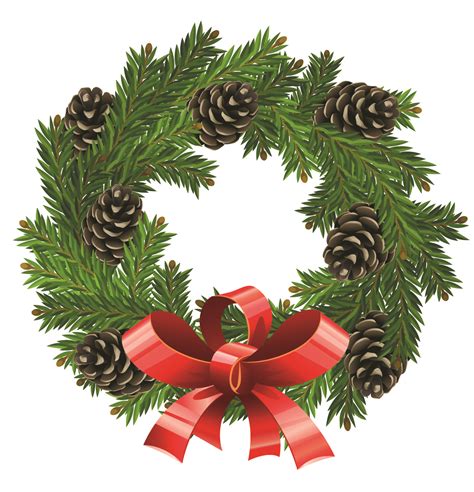 vintage christmas wreath clip art 10 free Cliparts | Download images on ...