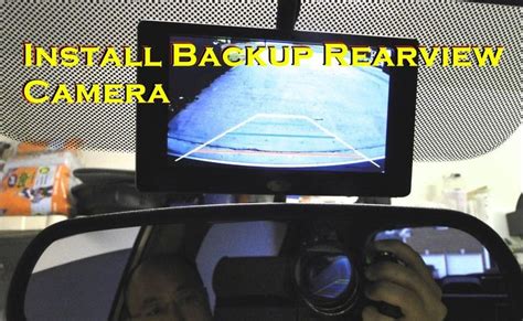 How To Install Rear View Reverse Backup Camera on Car | Backup camera ...