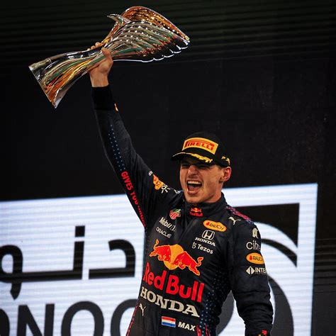 Max Verstappen 2021 Trophy Podium Print | F1 Authentics