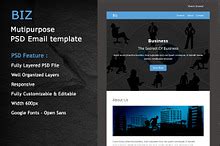 Responsive PSD Resume Template ~ Website Templates on Creative Market