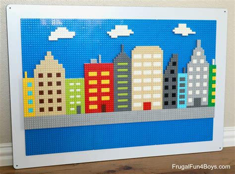 LEGO Wall Building Ideas and Printable Building Cards - Frugal Fun For ...