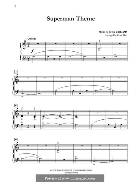 Theme from 'Superman' by J. Williams - sheet music on MusicaNeo