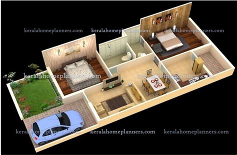 1000 Sq Ft House Plans 2 Bedroom Indian Style 3D / Two bedrooms may not ...