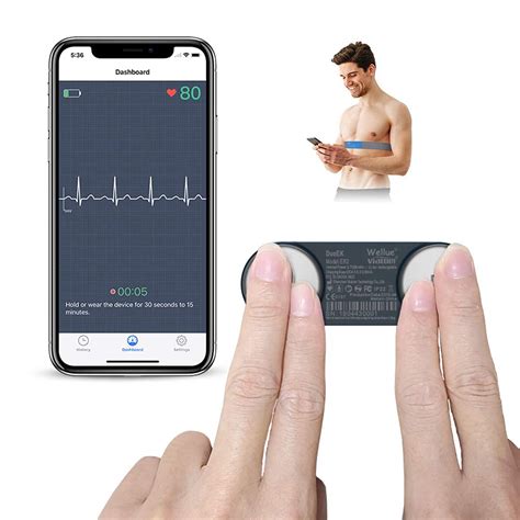 Wellue DuoEK ECG Monitor - Wearable Bluetooth Heart Philippines | Ubuy