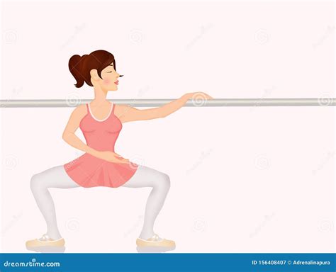 Ballet grand plie position stock illustration. Illustration of movement ...