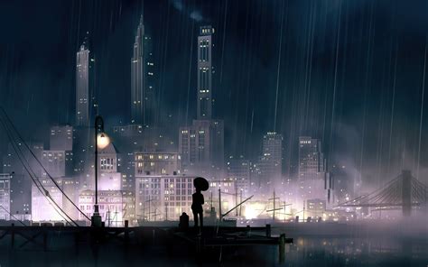 1680x1050 Anime Background City Night 4k Wallpaper,1680x1050 Resolution ...