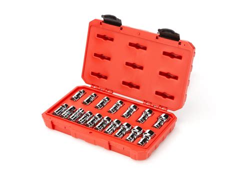 17-Piece 3/8 Inch Drive Universal Joint Socket Set in Case | TEKTON