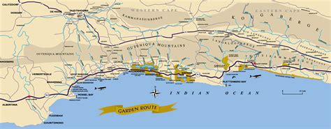 Garden Route Map - Cape Town - Cape Reservations