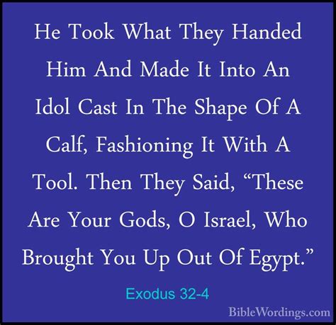 Exodus 32 - Holy Bible English - BibleWordings.com