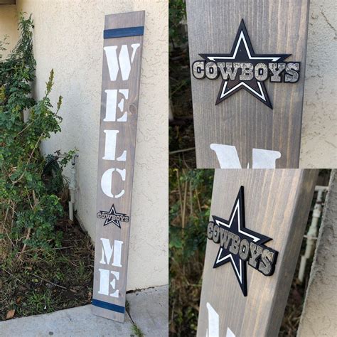 Dallas Cowboys Welcome Sign - Etsy | Dallas cowboys decor, Cowboys ...