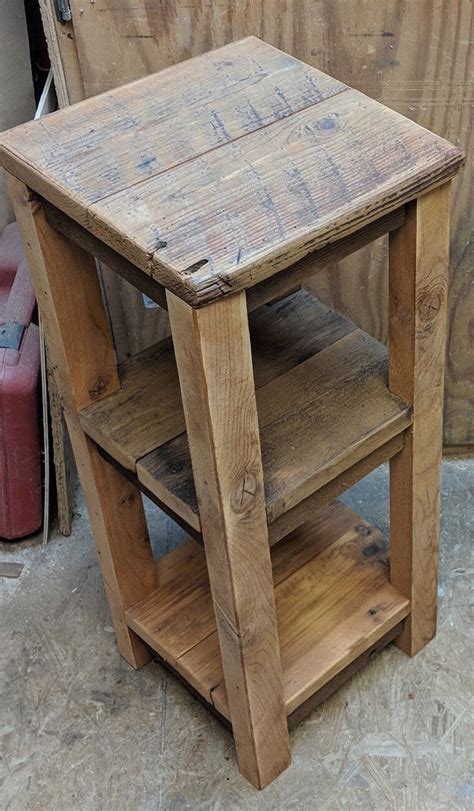 Reclaimed Rustic Barnwood Nightstand Nightstands Reclaimed | Etsy