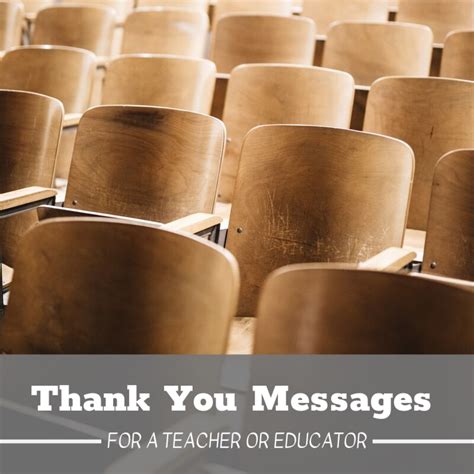 Thank You Messages for Teachers - Holidappy