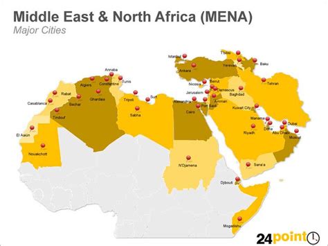 Mena Countries Map