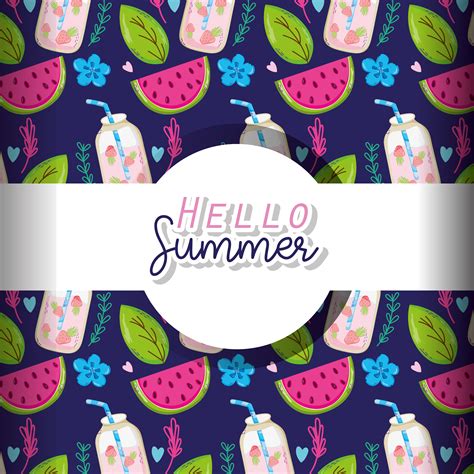 Hello summer background 651766 Vector Art at Vecteezy