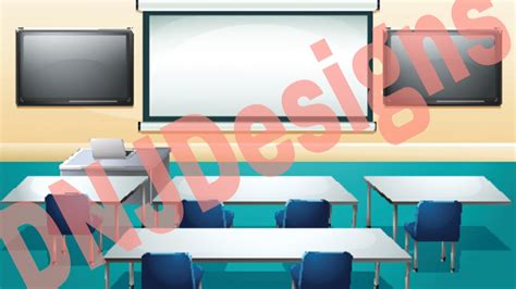 Empty Classroom Zoom Backgrounds, Teacher - Etsy