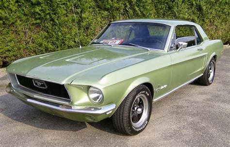 Lime Gold 1968 Ford Mustang