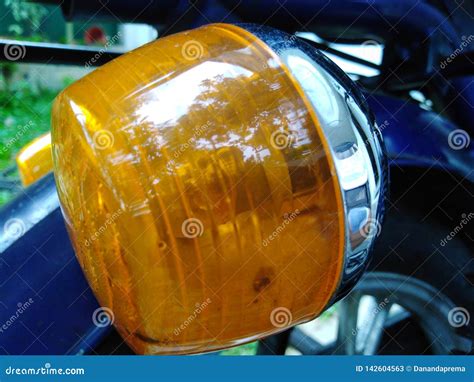 Motor bike signal light stock image. Image of signal - 142604563