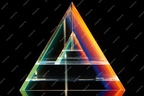 Premium Photo | Prism spectrum light and rainbow refraction