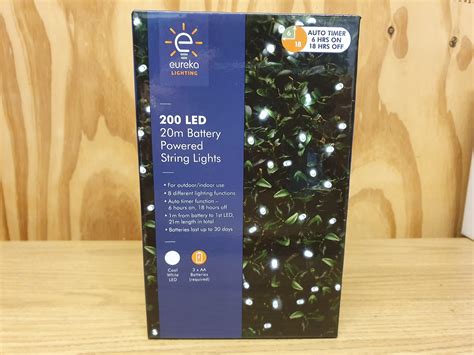 200 LED Battery Cool White Lights - Beechmount Garden Centre