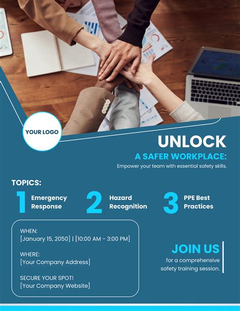 Free Workplace Safety Training Session Flyer Template Edit Online