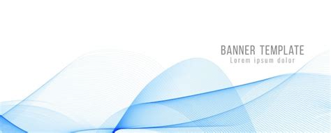 Free Vector | Abstract elegant blue wavy banner template