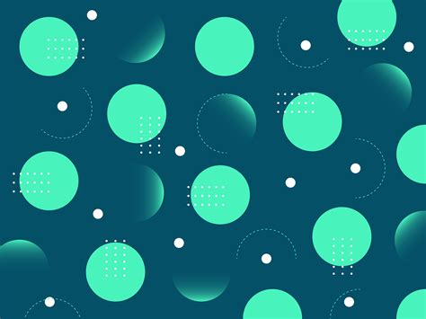 Green Circle pattern by Vineta Rendon on Dribbble