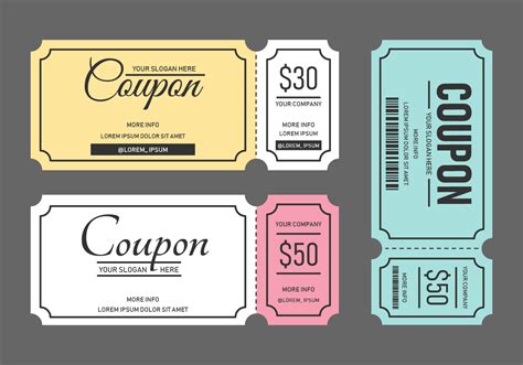 Coupon Template Vector Art, Icons, and Graphics for Free Download