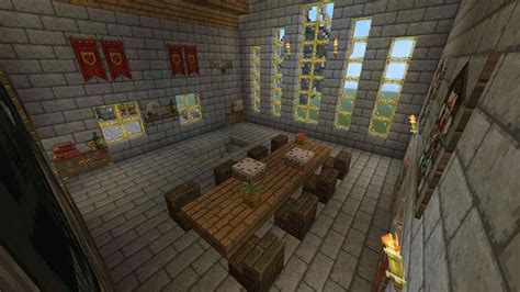 Minecraft Medieval Castle Interior