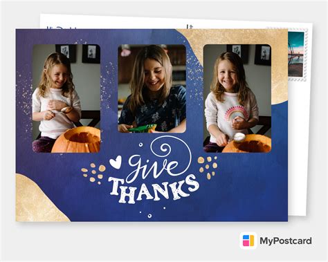 Give Thanks | Thanksgiving Cards 🦃🥧🎉 | Send real postcards online