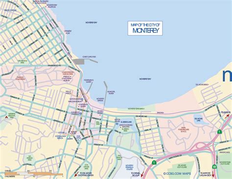 City Map Monterey - Mapsof.Net