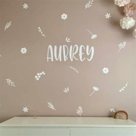 Wildflower Wall Decals - Etsy