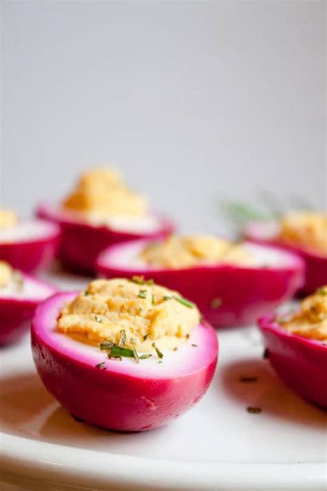 Beet-Pickled Deviled Eggs | Kitchn