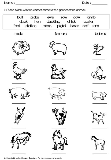 Perfect Domestic Animals Worksheets Winter Worksheet For Preschool