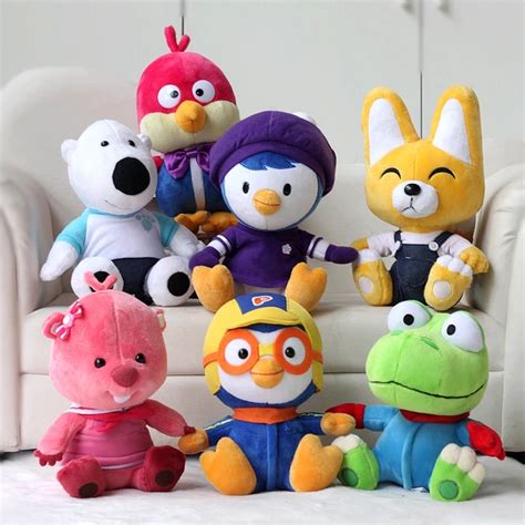 20cm Pororo Little Penguin Plush Pororo Petty Eddy Crong Loopy Poby ...