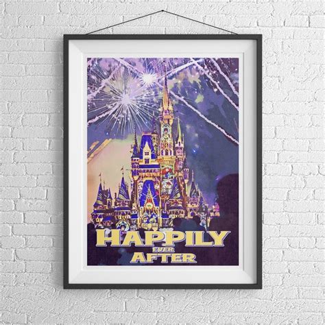 Disneys Happily Ever After Poster - Etsy