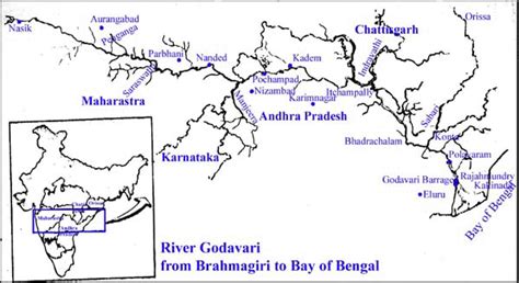 River Godavari In India Map