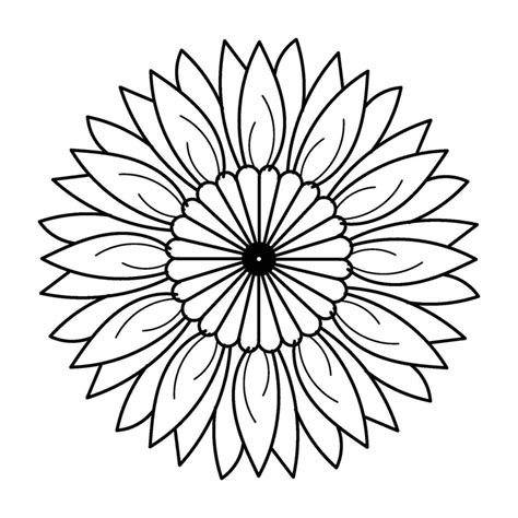 Mandala Art design in circle. Simple mandala design 46262477 Vector Art ...