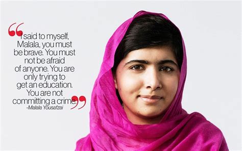 Be Brave Malala Yousafzai Quotes Wallpaper 05640 - Baltana