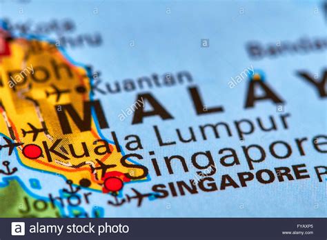 Kuala Lumpur, Capital City of Malaysia on the World Map Stock Photo - Alamy