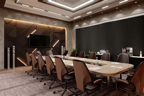 Meeting Room On Behance Meeting Room Design Conference Room Design