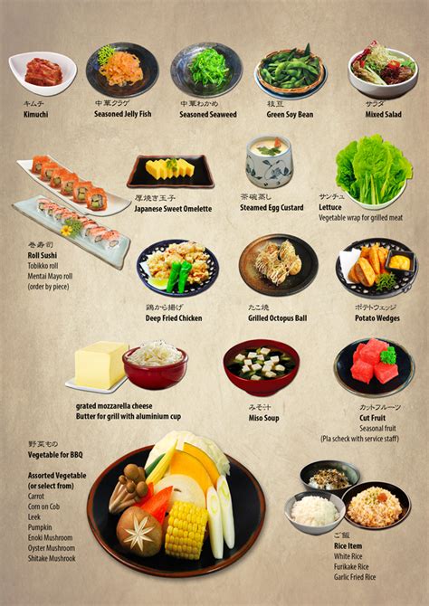 Buffet | Price | Menu - Tenkaichi Japanese BBQ Restaurant