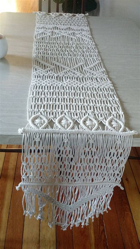 Macrame Table Runner Modern Macrame Wedding Decor Display - Etsy