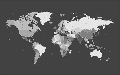 Black World Map Wallpapers - Top Free Black World Map Backgrounds ...