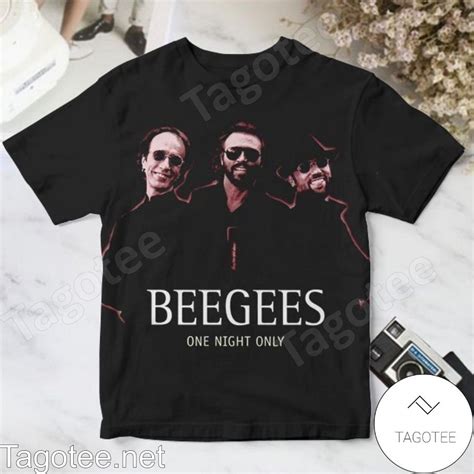 Bee Gees One Night Only Album Cover Black Shirt - Tagotee