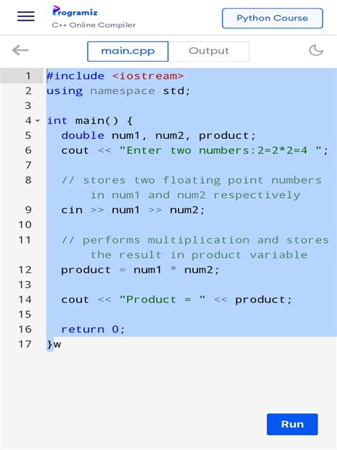 Online C++ Compiler | PDF