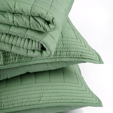 SAGE GREEN Cotton Quilt With 2 Coordinated Pillow Cases Sizes - Etsy