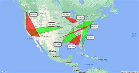 NFL Division Map : Scribble Maps