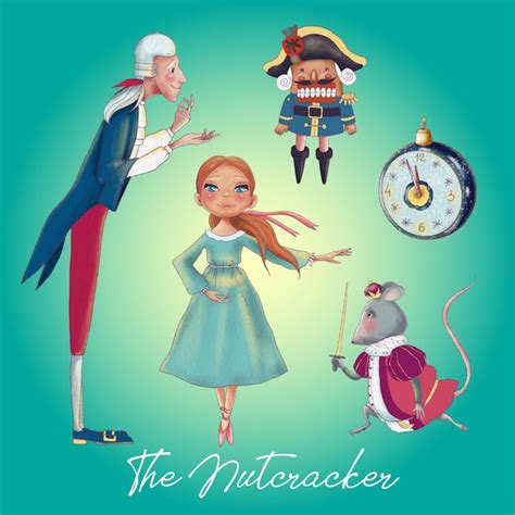 Premium Vector | Hand painted cartoon nutcracker characters