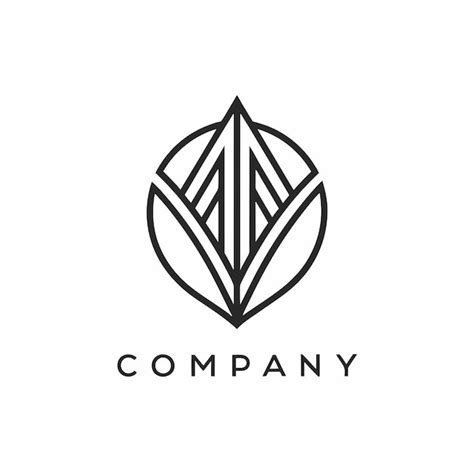 Premium Vector | Minimalist company logo template