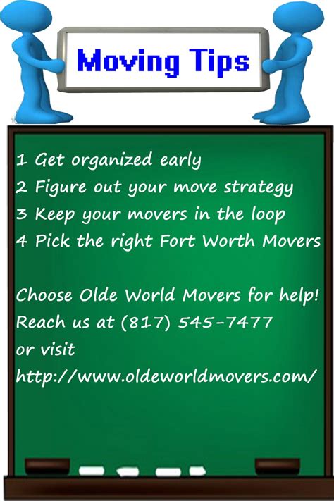 moving tips via Olde World Movers